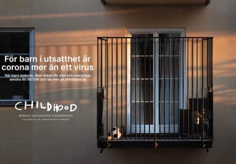 JCDecauxs blixtkampanj för World Childhood Foundation